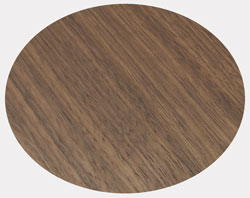 Walnut wood is used for side panels